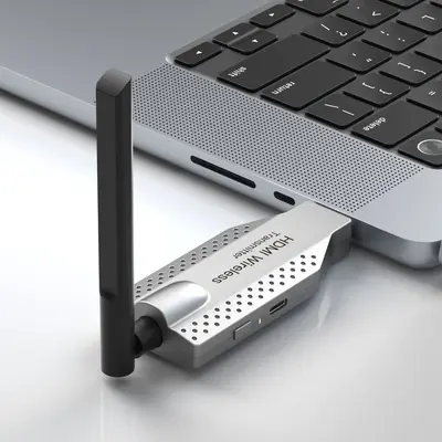 Kablosuz Ekran Yansıtma Cihazı HDMI Verici Alıcı Noktadan Noktaya WiFi HD TV Projektör Oynatıcı