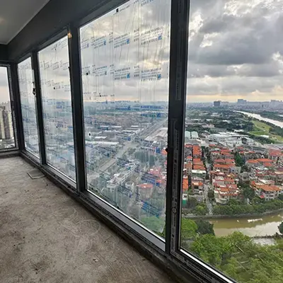 Thermal Break Aluminum Casement Window with Screen