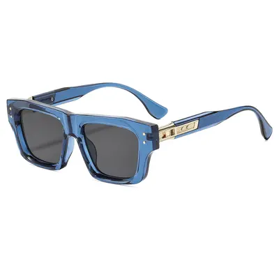 Men's Square Frame Sunglasses UV-Protection Hip-Hop Style - 6