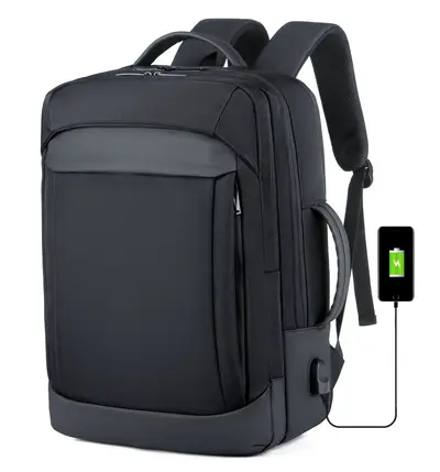 Large-Capacity Expandable Waterproof Laptop Backpack, Convertible Handbag and Backpack - 7