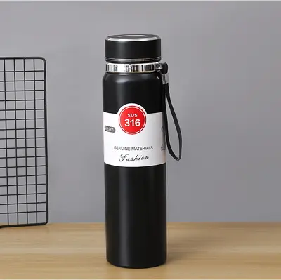 Stainless Steel Thermos Sun Flask Large Capacity Portable Sports Water Bottle - 7