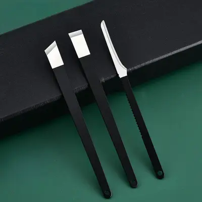 Profesyonel Ayak Bakım Bıçağı Seti Kalın Deri Temizleme Manicure Aracı Ev Kullanımı Tırnak Yatağı Düzeltme Yangzhou Üç Bıçak Üreticisi Stok Doğrudan Tedarik - 13