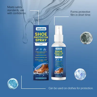 Jakehoe Schuhpflege-Spray Tägliches mildes Schuhspray für sanfte Reinigung und Glanzpflege aller Schuhmaterialien