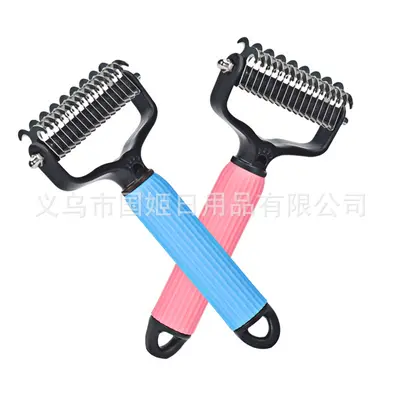 Double-Sided Pet Knot Comb, Massage and Grooming Comb for Cats and Dogs
