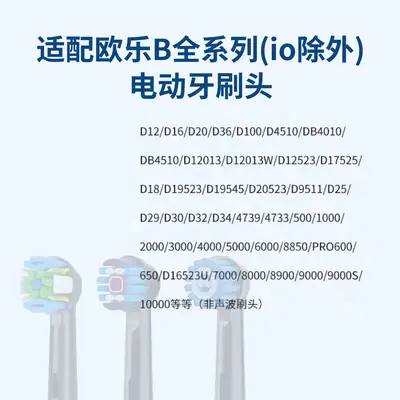 Replacement Brush Head for Oral-B Electric Toothbrush, D12/D16/D20/D36/D100/P2000/P4000/Pr - 2