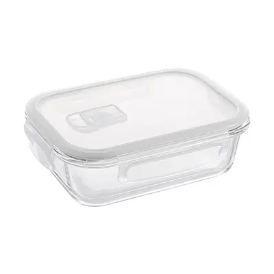 Mikrowellen-geeigneter Glasu Mittagsbox rechteckige Lunchbox Kühlschrank Speziallunchbox großvolumige Frischhalte-Schüssel