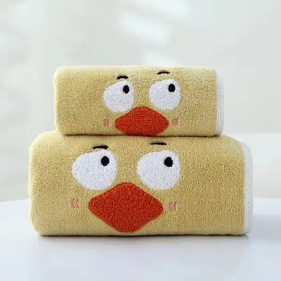 Mercan Kadife Banyo Havlusu 2'li Set - 7