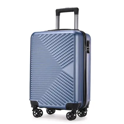 Wholesale luggage 20 inch wheeled trolley bag, silent universal wheels, zippered, combination lock, large capacity cabin size suitcase - 6