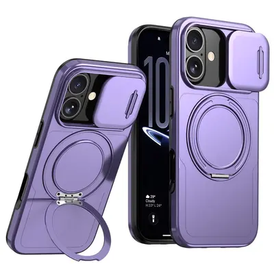 iPhone 16 Pro magnetische Drehständer-Hülle, stoßfest - 10