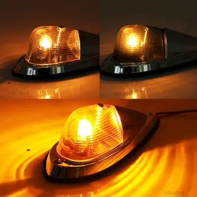 Sarı LED çatı uyarı lambası, kamyon, SUV ve römork için - 4