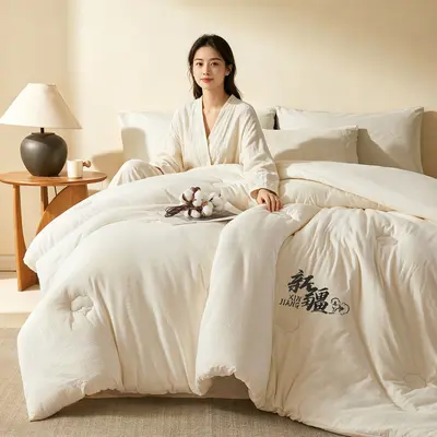 Xinjiang Cotton Quilt, Double-Layer Gauze, Four-Season, Thickened, Class A