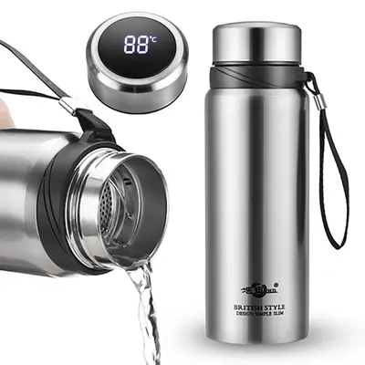 Haodi Paslanmaz Çelik Askılı Termos Şişe 500 ml - 4
