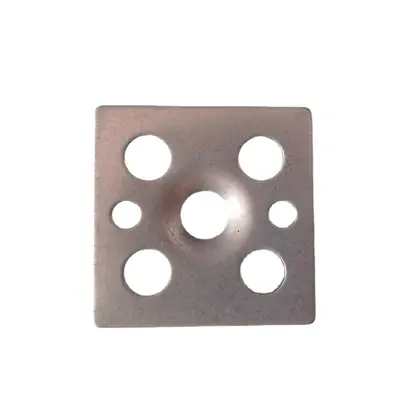 Stainless Steel Tile Dot Hanging Clip for White Wall Backdrops - 6