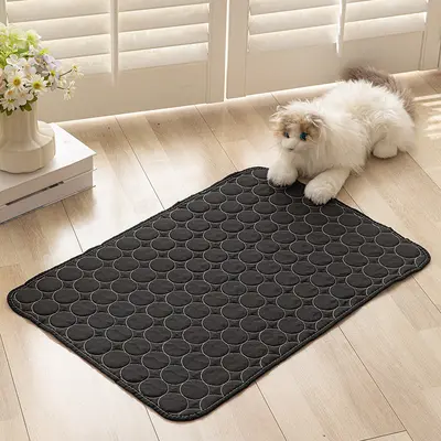 防滑猫垫四季通用小狗猫咪凉席睡觉隔尿垫宠物通用纯色防潮宠物垫 - 4