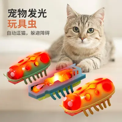 Electric Cat and Dog Toothbrush Toy with Miniature Jumping Bug Mouse - 4