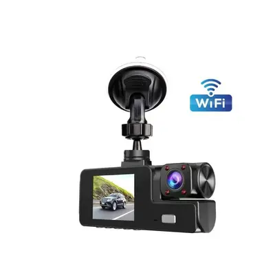 跨境新款高清夜视WiFi行车记录仪三录3镜头 carDVR 3camera lens - 7