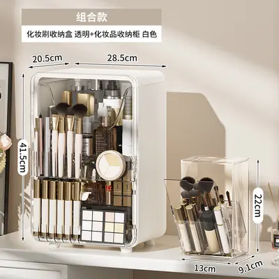 Transparente Make-up-Pinsel-Aufbewahrungsbox staubdicht - 9