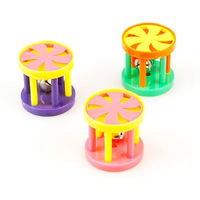 Plastic Bell Ball Cat Toy, Spherical Pet Cat Toy - 5