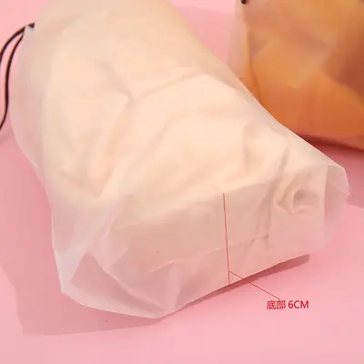 Sınır ötesi büzgülü plastik seyahat giysi saklama çantaları stokta şeffaf buzlu ambalaj poşetleri toptan satış