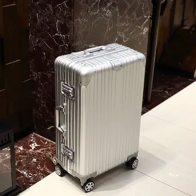 Alman malı tamamen alüminyum magnezyum alaşımlı valiz, iş adamları ve kadınlar için alüminyum çerçeveli tekerlekli çanta, 20 inç kabin boy valiz, Jiaxing sınır ötesi. - 8