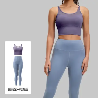 Damen Yoga-Set mit hoher Taille und Po-Lifting-Effekt - 10