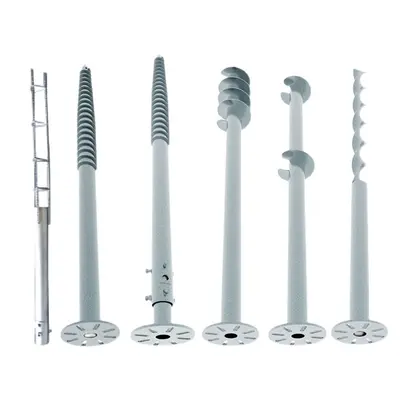 Photovoltaic ground screw pile, spiral foundation pile, customized