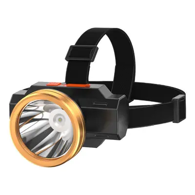 USB rechargeable plastic headlamp, powerful light, for fishing and mining