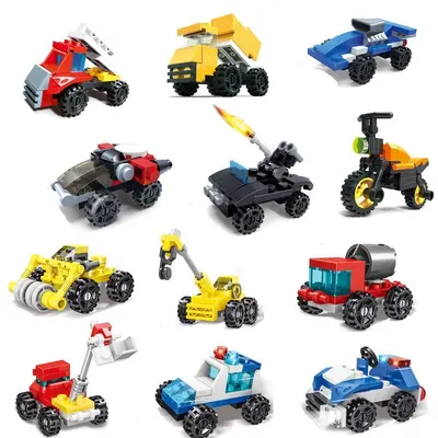 Bausteine-Set, Feuerwehr-Lernspielzeug mit Minifiguren - 2