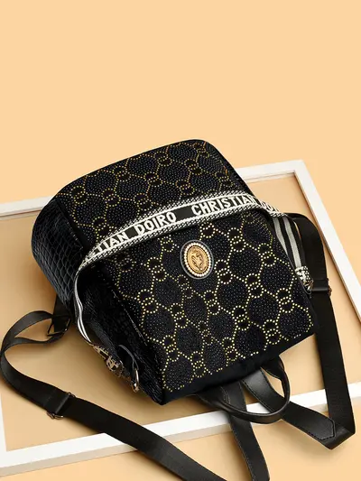 Sequined Anti-Theft Women's Backpack, School Bag - 3