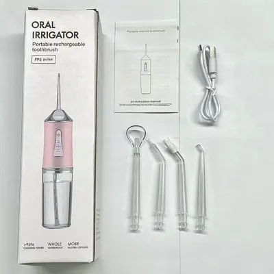 Portable electric oral irrigator with intelligent pulse technology