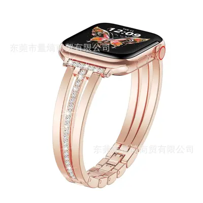 Apple Watch Tam Boy iWatch 1-11/SE/Ultra ile Uyumlu Ultra İnce Kordon, Metal Şık Bileklik