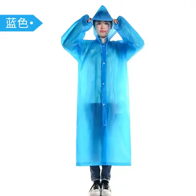 Women's EVA Raincoat, Thickened, Transparent, Waterproof - 11