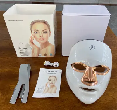 Sınır ötesi foton LED güzellik maskesi kırmızı ışık maskesi cihazı fototerapi güzellik salonu LED maskesi cilt gençleştirme maskesi güzellik cihazı - 8