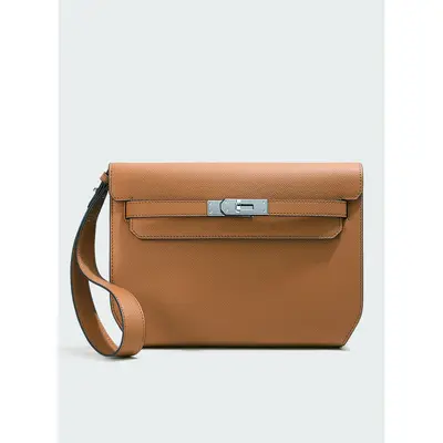 Genuine Leather Retro Briefcase, Large Capacity Messenger Bag for Men and Women - 9