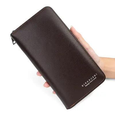 Korean Style Men's Medium Wallet, Large Capacity with Coin Pocket - 8