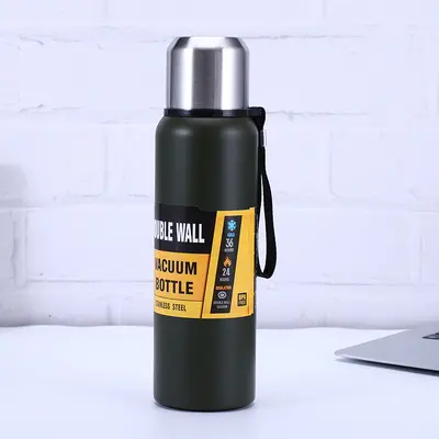 Paslanmaz çelik outdoor su şişesi, büyük kapasiteli vakumlu termos - 9