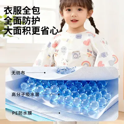Baby Einweg-Lätzchen Kinder Essenslatz Speichellatz Langarm wasserdicht schmutzabweisend Säugling Große Größe Beikost-Lätzchen