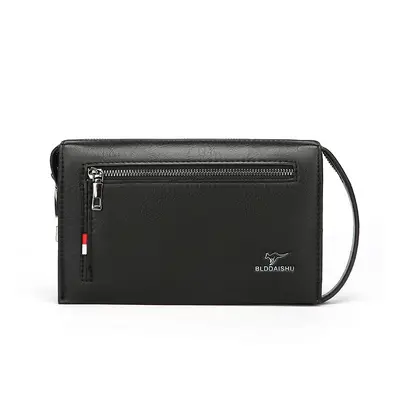 Men's Combination Lock Leather Wallet Clutch, Anti-Theft - 7