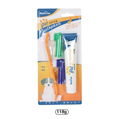 Pet single-use finger toothbrush and toothpaste set for dogs and cats - 12