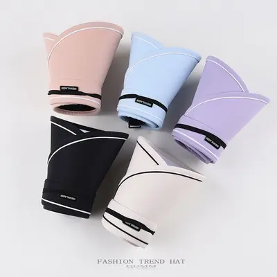 UPF50+ Summer Wide Brim Sun Protection Hat for Women UV Empty Top Cycling and Face Cover Versatile Sun Protection Hat