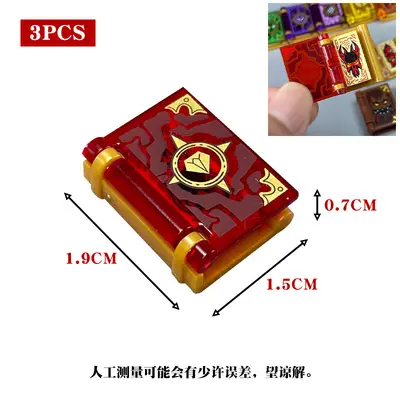 Dropshipping MOC küçük parçacık yapı taşları 24324 24093 minifigür tutan çevirme kitabı sihirli kitap referans kitabı