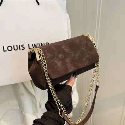 2026 Winter Women's Small Square Bag Single-Shoulder Crossbody Niche Design - 9