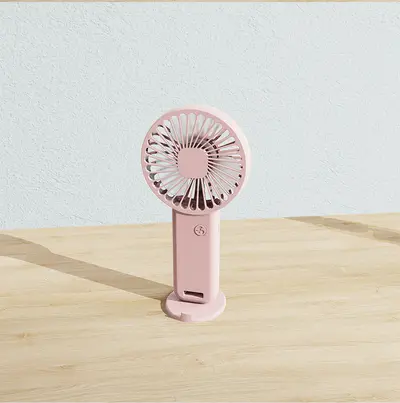 2025 yeni el tipi klima fanı usb şarjlı küçük fan taşınabilir mini yurt masası sessiz logolu - 9