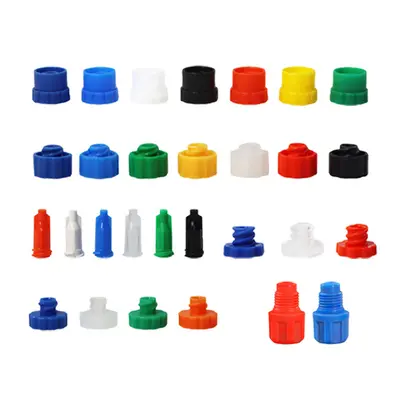 Screw-Type Glue Valve Head Cap, Dispensing Syringe Cap, Soft Luer Seal Head