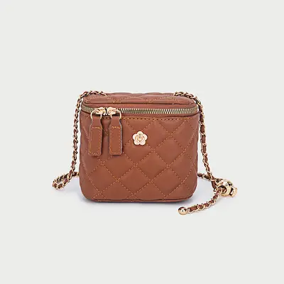 Women's Mini Bag Camellia Rhombus Pattern Chain Small Crossbody 2025 - 9