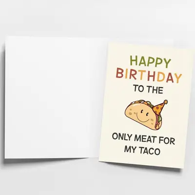 Funny Birthday Card for Husband, Men's Birthday Design