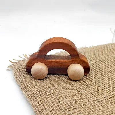 Solid Wood Push Toy with Natural Finish, Eco-Friendly Water-Based Paint, Safe for Baby Teething, Multiple Styles Available, Gift-Suitable - 8