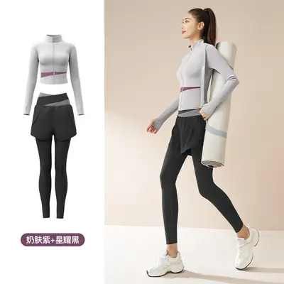 Juyitang Herbst-Winter Sportkleid, schlanke Yoga-Bekleidung - 10