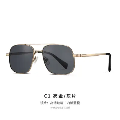 Herren-Pilotenbrille S19207 mit Doppelsteg - 7