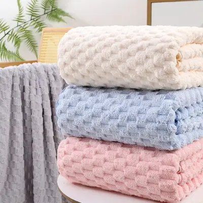 Yunduoge towel set, 3-piece, cotton, quick-drying - 1